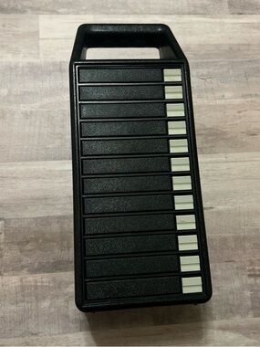 Vintage Cassette Case - Fischer CBox Portable Pop-Up Storage Case Germany